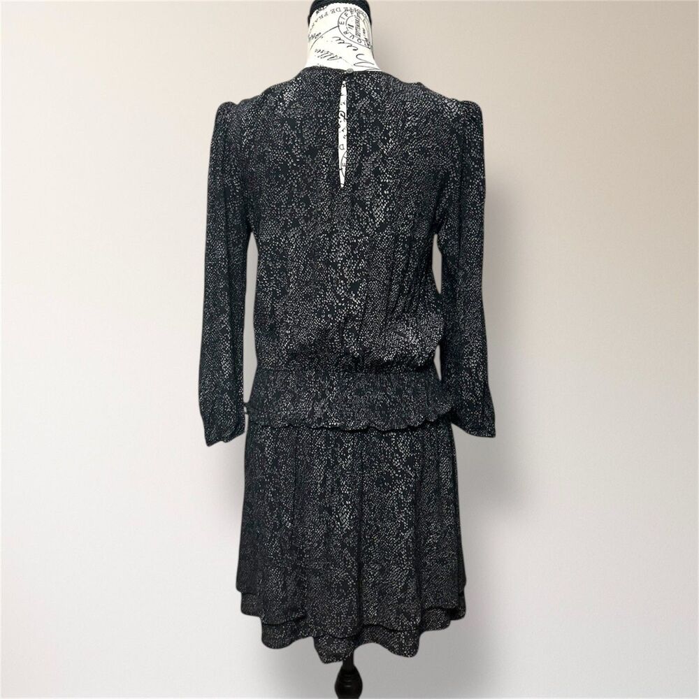 Rails Black Python Inez Mini Dress Smocked Waist … - image 4